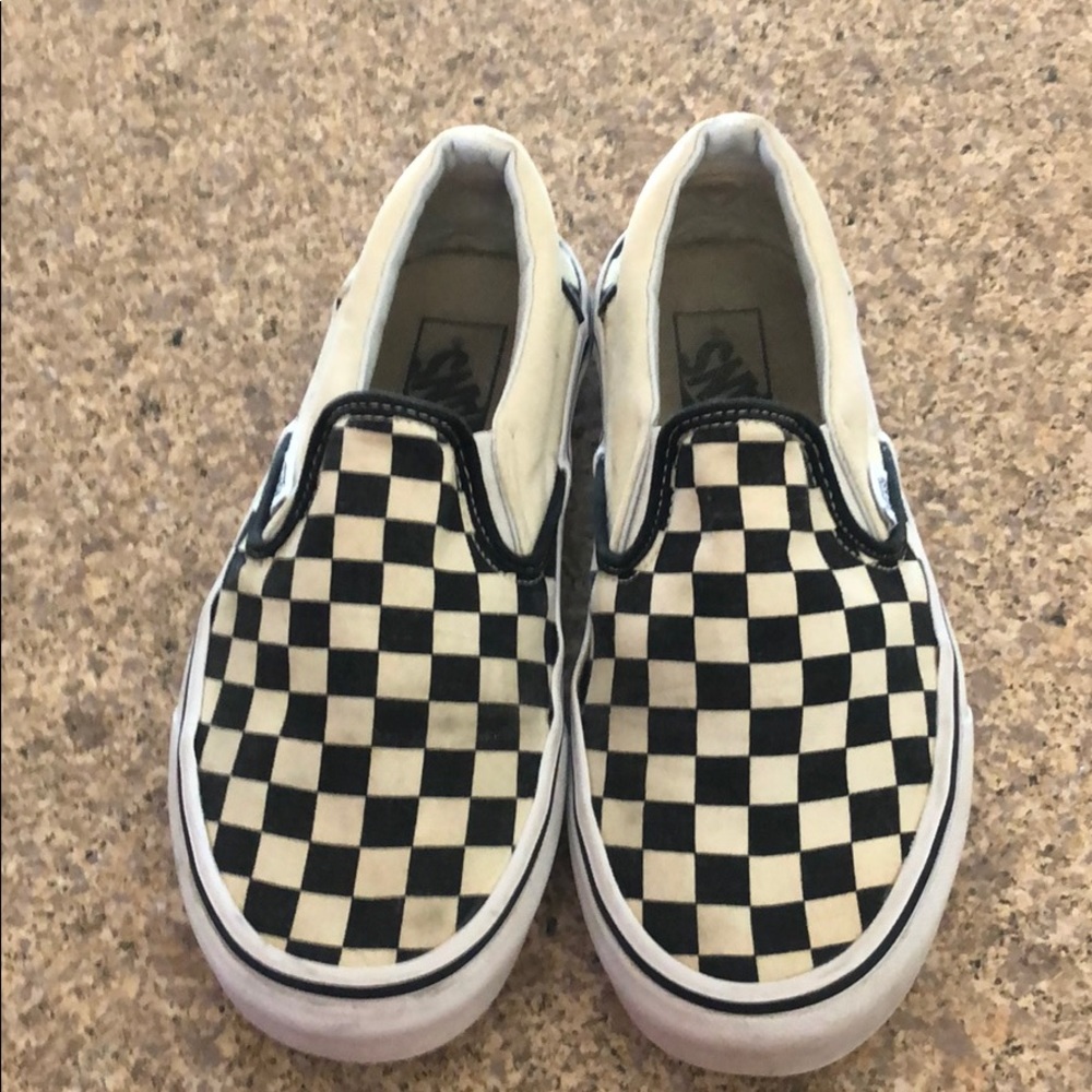 Cream colored vans